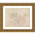 thumbnail image 1 of Henry Swinburne 18x14 Gold Ornate Wood Frame and Double Matted Museum Art Print Titled - Blois Cathedral, France, 1 of 4