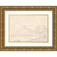 thumbnail image 1 of Henry Swinburne 24x17 Gold Ornate Framed and Double Matted Museum Art Print Titled - Near La Rocca (1777 to 1778), 1 of 4