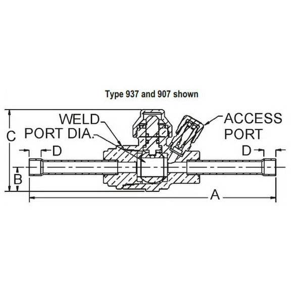 Henry Technologies 937409 - Refrigerant Ball Valve (937409)