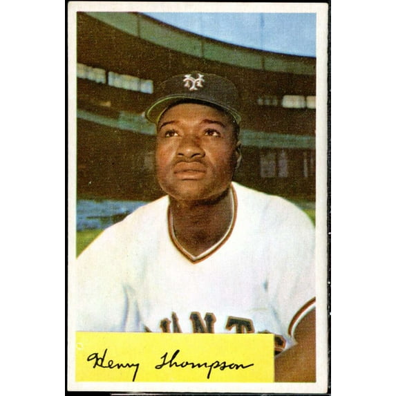 Henry Thompson/.958/.952 Fielding Avg. Card 1954 Bowman #217B