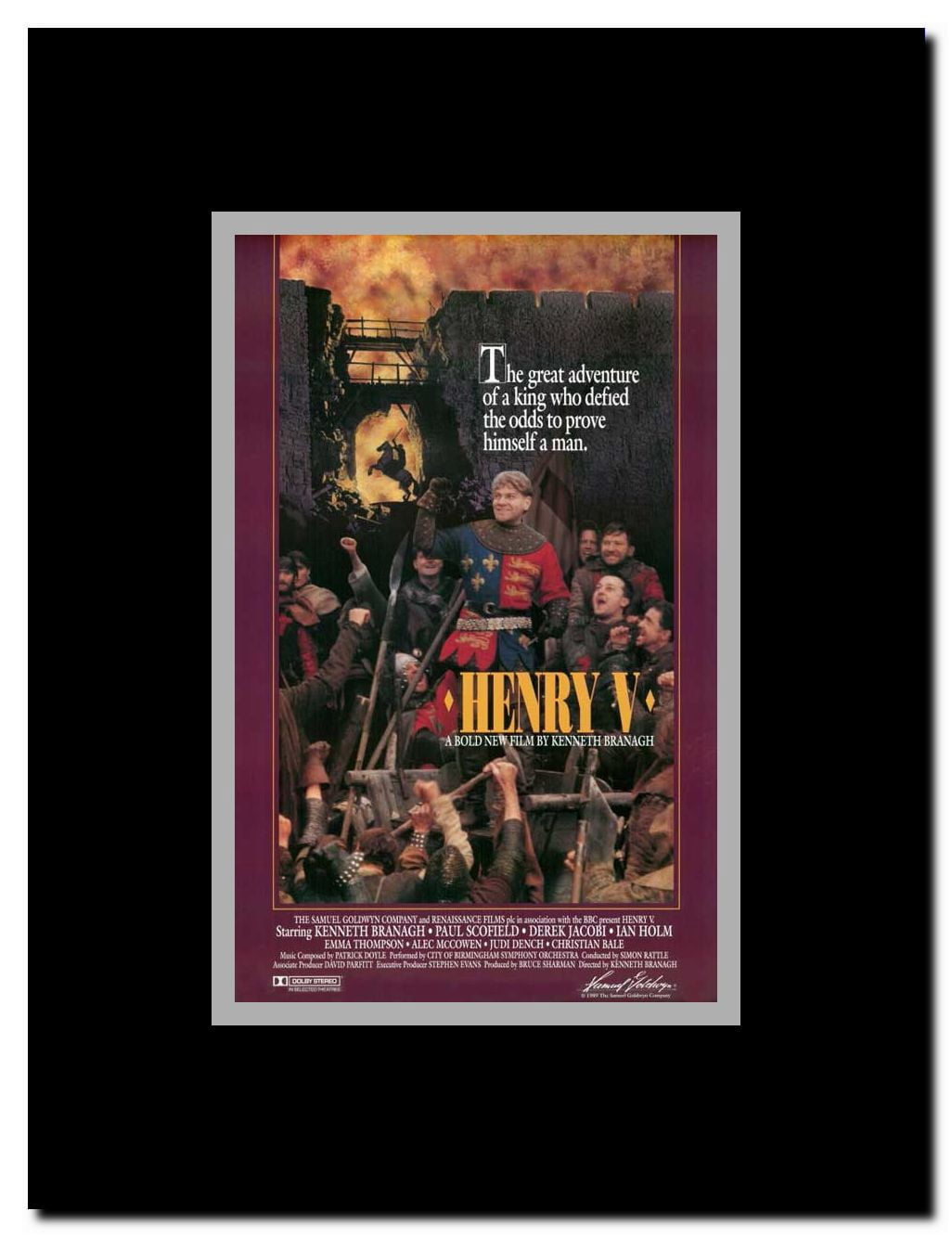Henry V Framed Movie Poster