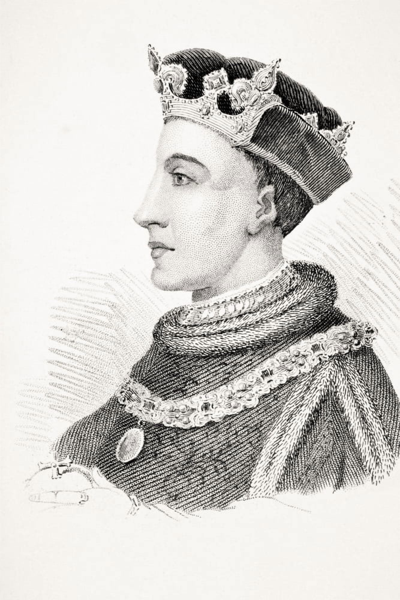 Henry V King Of England 1388-1422 From Old Englands Worthies By Lord Brougham And Others Published London Circa 1880s Canvas Art - Ken Welsh Design Pics (22 x 34)