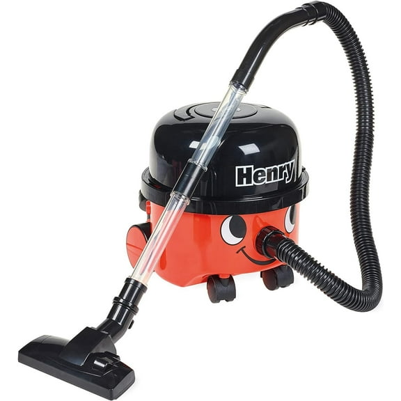 Henry Vacuum Cleaner - Red Vacuum Cleaning Toy with Real Function & Nozzle