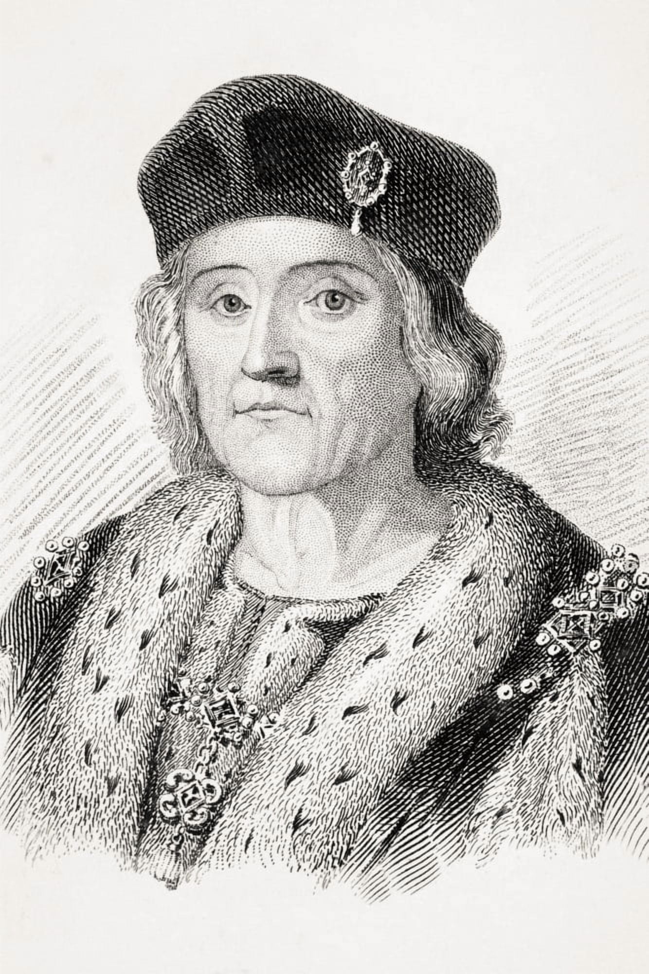 Henry Vii 1485 - 1509 King Of England From Old Englands Worthies By Lord Brougham And Others Published London Circa 1880s Canvas Art - Ken Welsh Design Pics (11 x 17)
