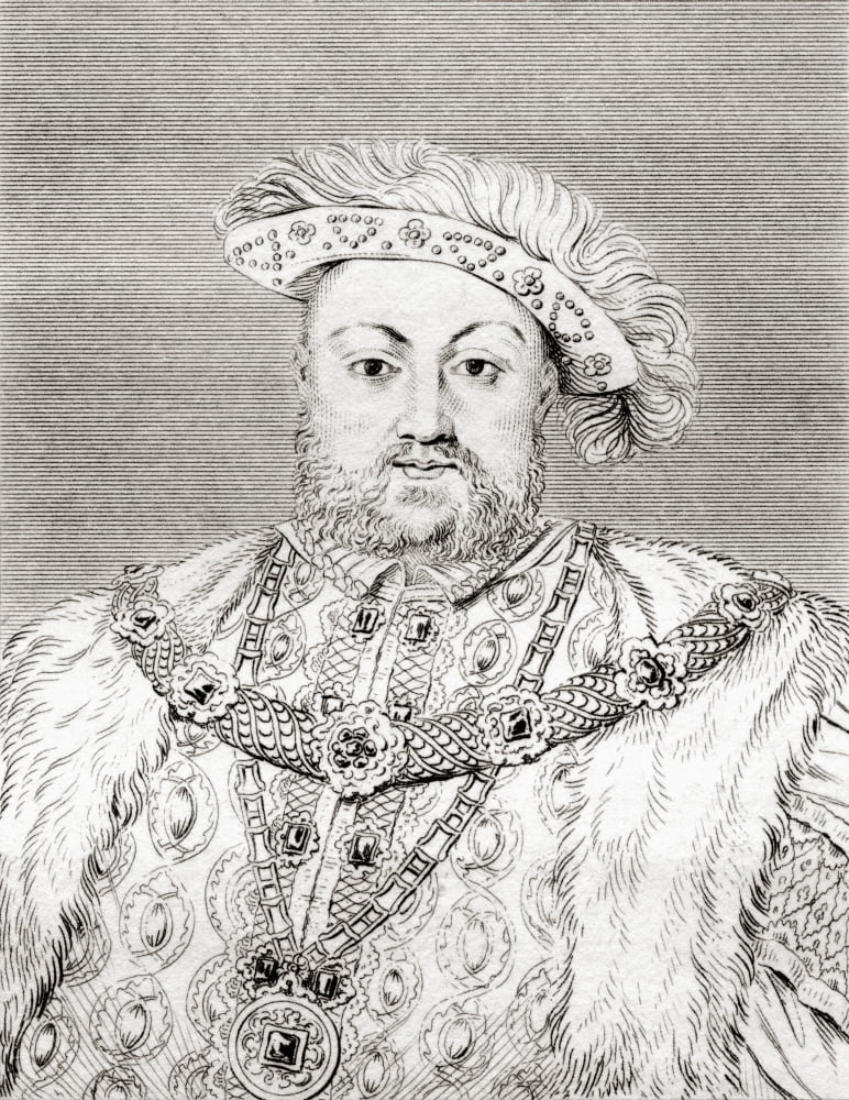 Henry Viii 1491 Canvas Art - Ken Welsh Design Pics (24 x 32)