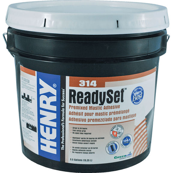 Henry, W.W. Co. Henry ReadySet Multi-Purpose Ceramic Tile Adhesive - Single Pack Residential Use, Standard Application