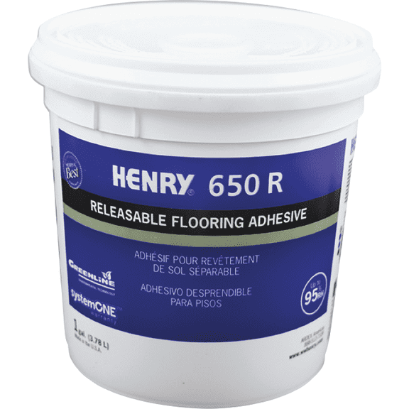 Henry, W.W. Co. Henry Releasable Bond Pressure Sensitive Fiberglass Sheet Vinyl Floor Adhesive - Pack of 2  Residential Use, Standard Application