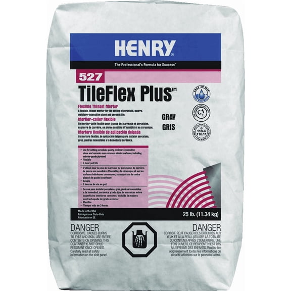 Henry, W.W. Co. Henry TileFlex Plus Thin-Set Mortar - Pack of 2 Residential Use, Standard Application