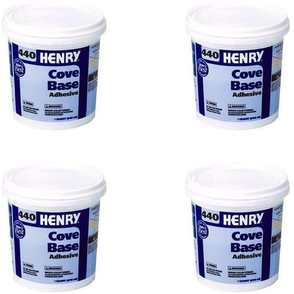 Henry, WW Company 12109 QT #440 Cove Adhesive, Beige Four Pack