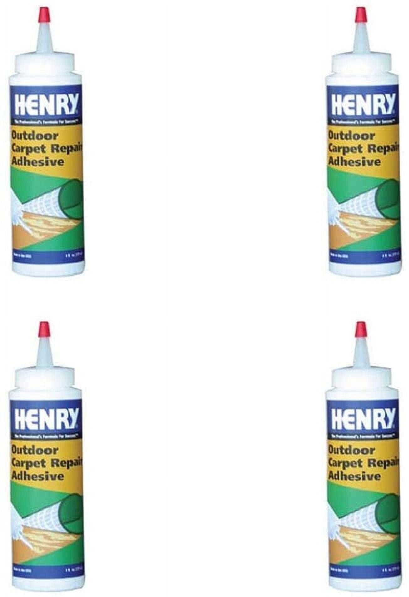 Henry, WW Company 12221 6 OZ, Ready to Use Squeeze Bottle, Outdoor Carpet  Repair Adhesive Three Pack