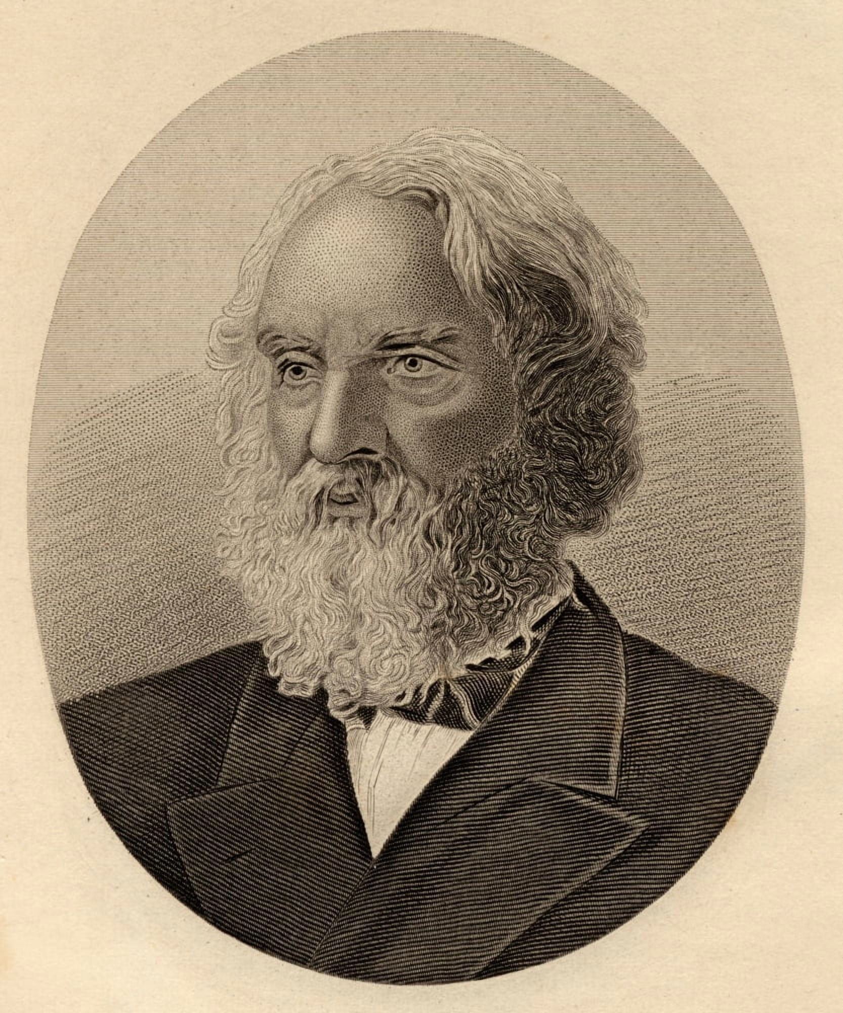 Henry Wadsworth Longfellow (1807-1882) The Most Popular American Poet In The 19Th Century Canvas Art - Ken Welsh Design Pics (26 x 32)