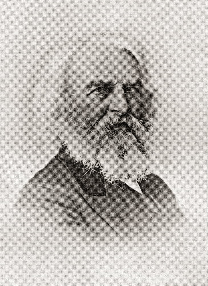Henry Wadsworth Longfellow 1807 Canvas Art - Ken Welsh  Design Pics (11 x 16)