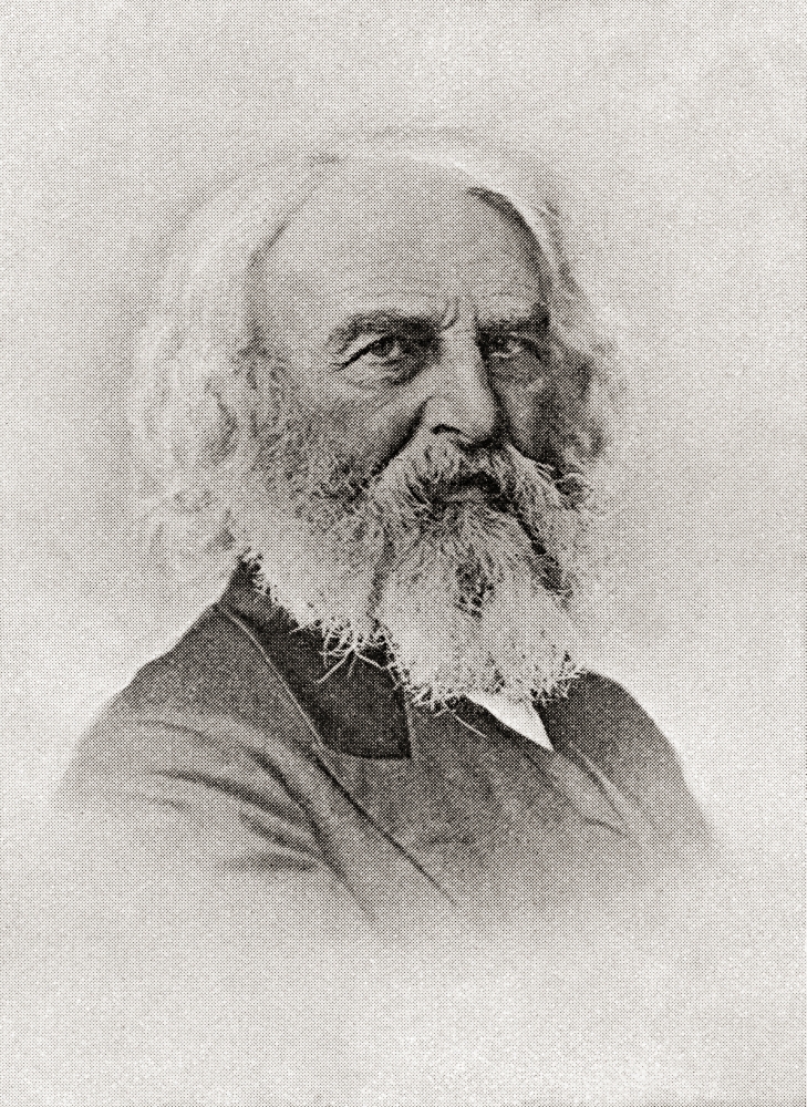 Henry Wadsworth Longfellow 1807 Canvas Art - Ken Welsh Design Pics (22 x 32)
