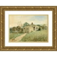 thumbnail image 1 of Henry Ward Ranger 24x18 Gold Ornate Framed and Double Matted Museum Art Print Titled - Untitled (1883), 1 of 4