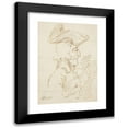 thumbnail image 1 of Henry William Bunbury 18x24 Black Modern Framed Museum Art Print Titled - An Elderly Hook-Nosed Man in a Cocked Hat, 1 of 5