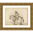thumbnail image 1 of Henry William Bunbury 24x19 Gold Ornate Framed and Double Matted Museum Art Print Titled - The Broken Pipe, 1 of 4