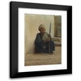 thumbnail image 1 of Henry&nbsp;Brokman 11x14 Black Modern Framed Museum Art Print Titled - Luxor, Arabic Holding a Stick Sitting in a Street (ca 1892), 1 of 5
