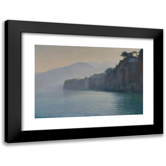 Henry Brokman 14x11 Black Modern Framed Museum Art Print Titled - Sorrente, Silver Coast (1913)