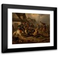 thumbnail image 1 of Henryk Pillati 14x12 Black Modern Framed Museum Art Print Titled - Death of Berek Joselewicz in Kock (1867), 1 of 1