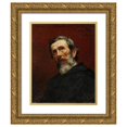 thumbnail image 1 of Henryk Siemiradzki 12x14 Gold Ornate Wood Frame and Double Matted Museum Art Print Titled - Portrait of Aleksander Stankiewicz, Painter (1890s), 1 of 4