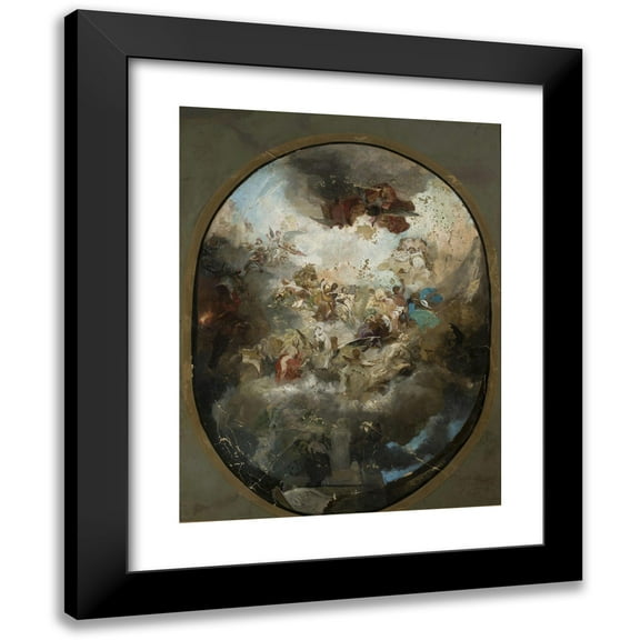 Henryk Siemiradzki 19x24 Black Modern Framed Museum Art Print Titled - Ceiling Project