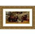 thumbnail image 1 of Henryk Siemiradzki 24x14 Gold Ornate Framed and Double Matted Museum Art Print Titled - Christian Dirce, 1 of 4
