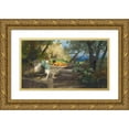 thumbnail image 1 of Henryk Siemiradzki 24x16 Gold Ornate Framed and Double Matted Museum Art Print Titled - By the Spring, 1 of 4