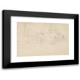 thumbnail image 1 of Henryk Siemiradzki 24x17 Black Modern Framed Museum Art Print Titled - Sketch of the Scene Taking Place on the Street in an Italian City (1883), 1 of 5