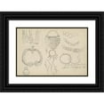 thumbnail image 1 of Henryk Siemiradzki 24x17 Black Ornate Framed Double Matted Museum Art Print Titled: Sketches of Decorations and Weapons for the Image 'Funeral of the Ruthenian Leader' (1881-1883), 1 of 5