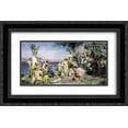 thumbnail image 1 of Henryk Siemiradzki 2x Matted 24x16 Black Ornate Framed Art Print 'Phryne on the Poseidon's celebration in Eleusis', 1 of 2