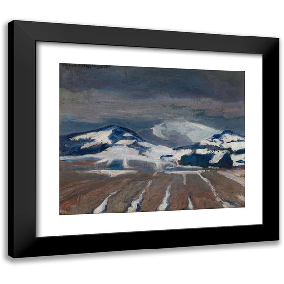 Henryk Szczygliński 14x12 Black Modern Framed Museum Art Print Titled - Babia Gora (1902-1903)