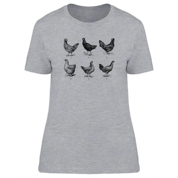 Hens Set T-Shirt Women -Image by Shutterstock, Female XX-Large