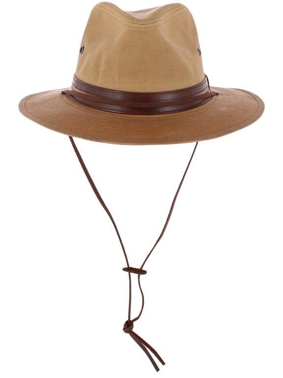 Hats Waxed Cotton Outback Hat (Men)