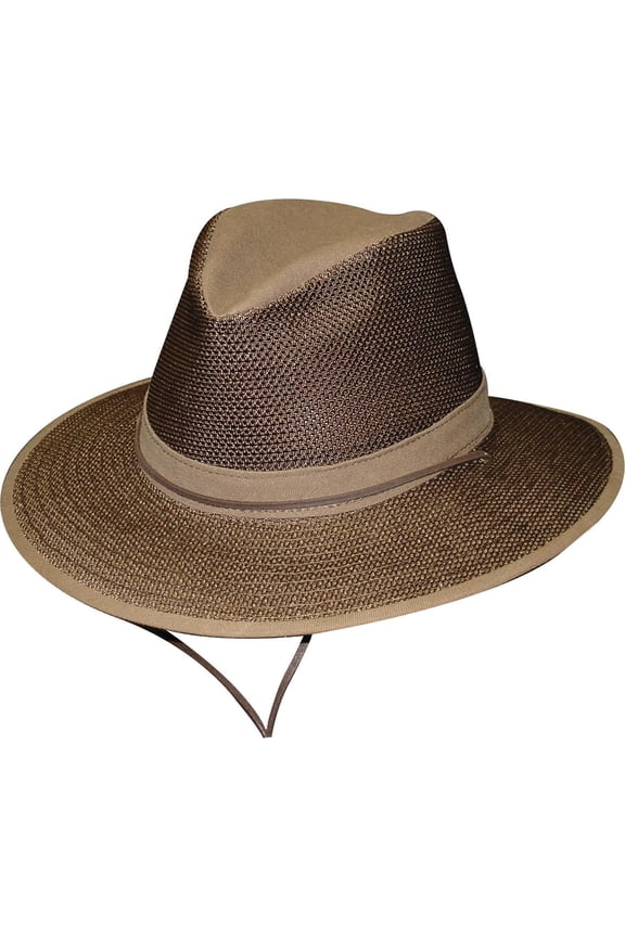 Polycotton Packable Mesh Breezer Safari Hat (Men's)