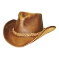 thumbnail image 1 of Henschel Walker, Full Grain Leather, Shapeable Brim, Braided Band Small Brown, 1 of 2