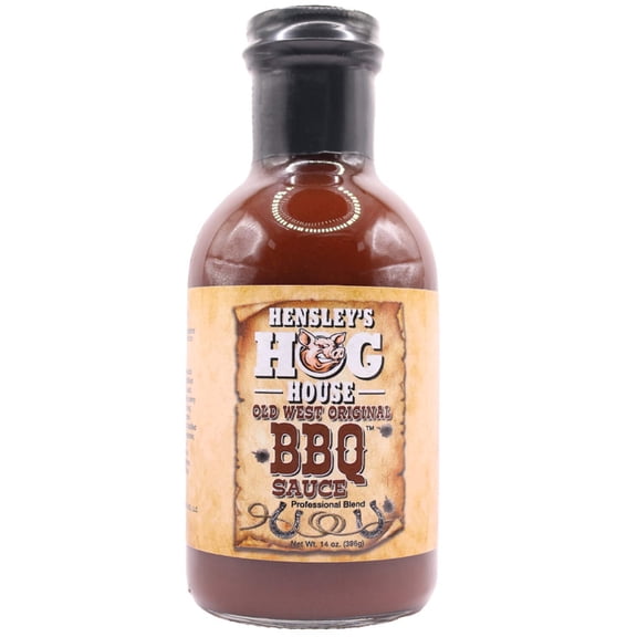 Hensley's Hog House Old West Original BBQ Sauce 14 oz
