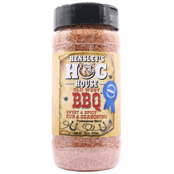 Hensley's Hog House Old West Sweet & Spicy Rub & Seasoning 12 oz