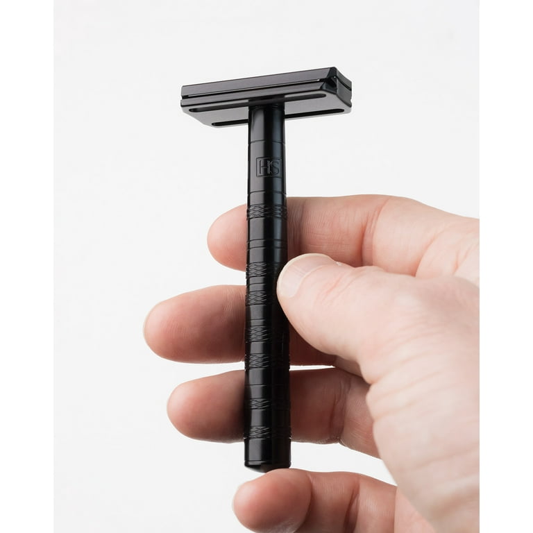 Henson Shaving Aluminum AL13 Mild DE Safety Razor-Jet Black