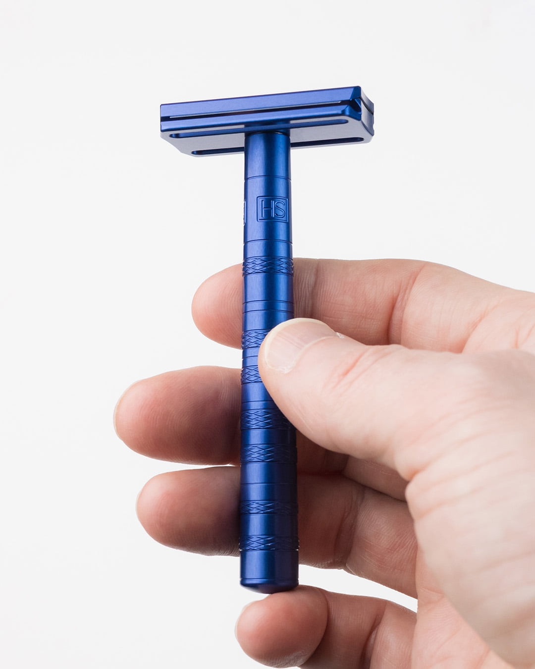 Henson Shaving Safety Razor - Aluminum - Steel Blue Colour Henson Shaving Safety Razor - Aluminum - Steel Blue Colour