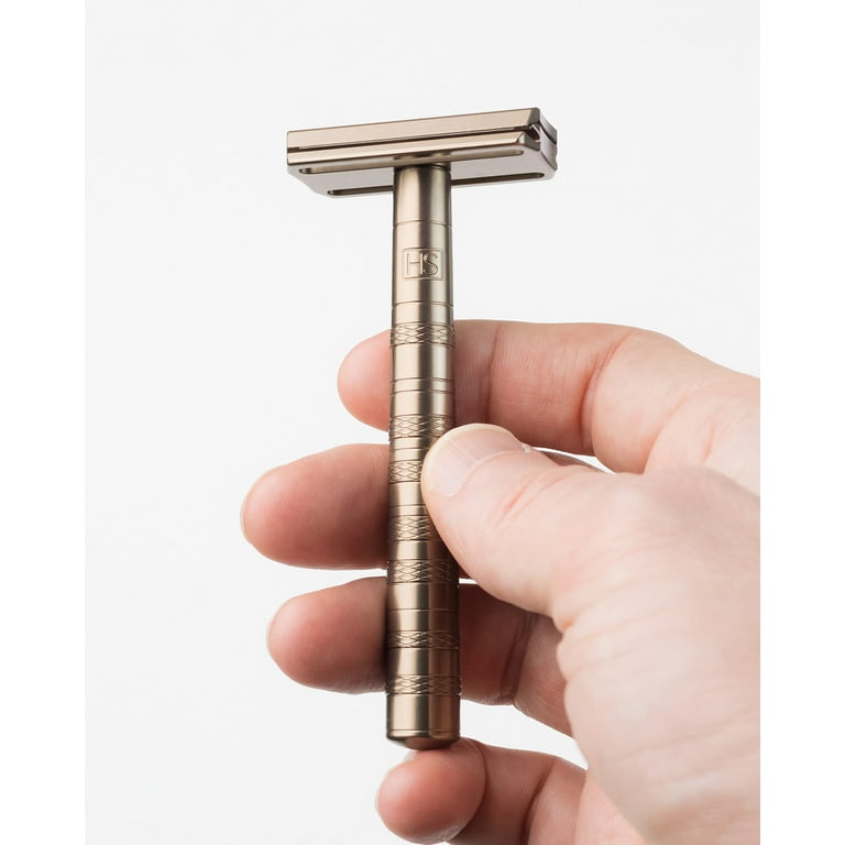 Henson Shaving Aluminum AL13 Mild DE Safety Razor-Tan - Walmart.com