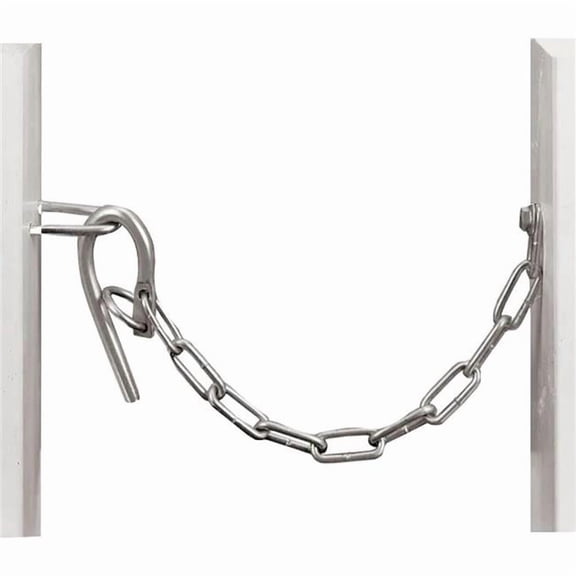 Henssgen Hardware 1525T 10 mm Stall Gate Latch Chain & Hook - Steel