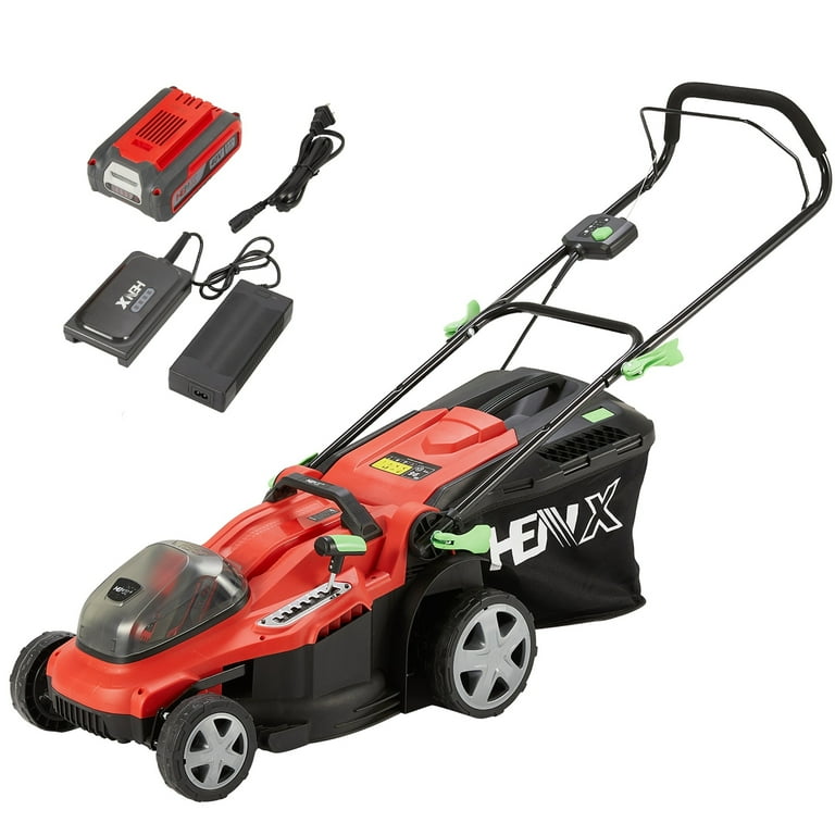 Henx 16 inch 40V Cordless Brushless Motor Hand Push Lawn Mower