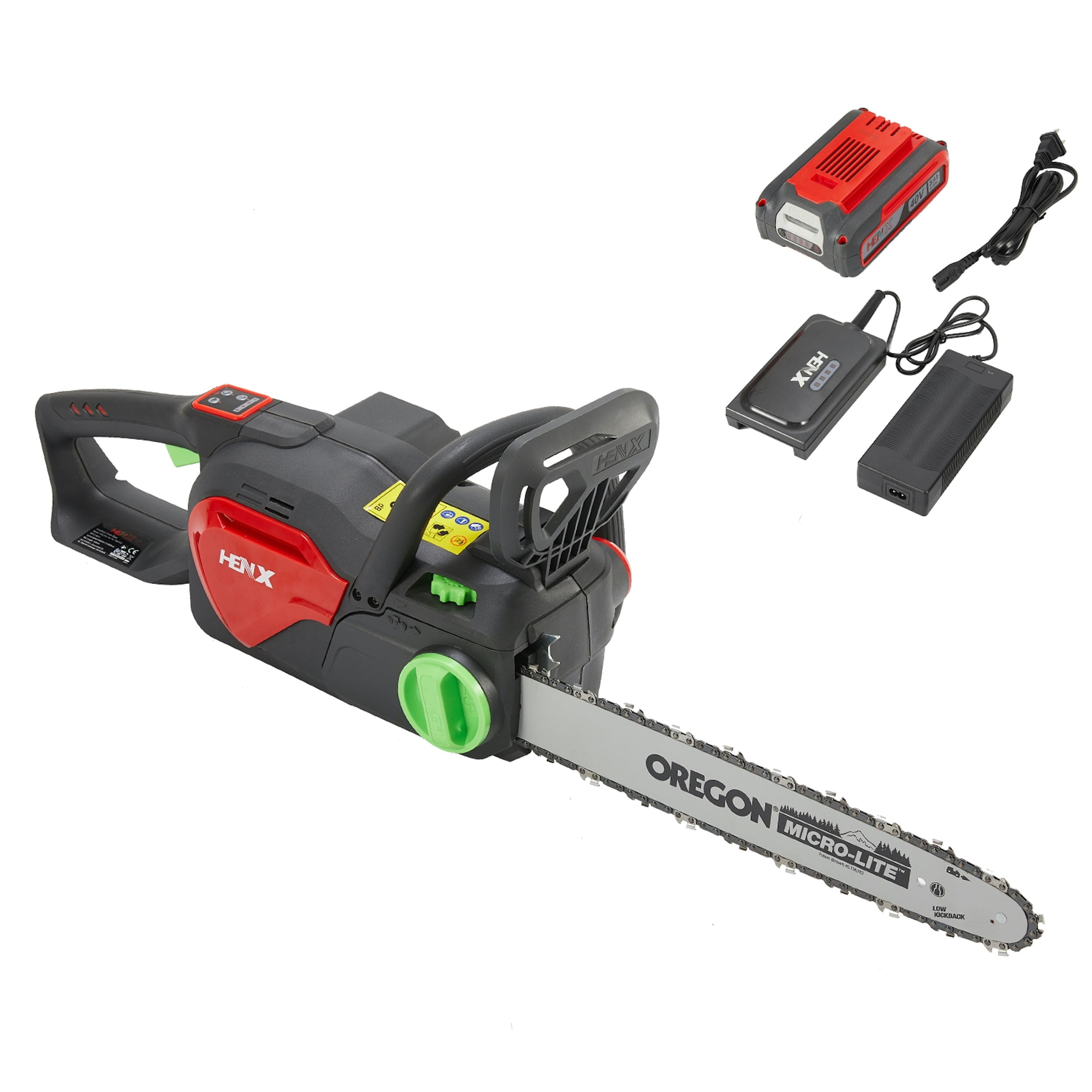 Henx 16-inch 40V Brushless Cordless Chainsaw with Charger