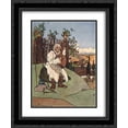 thumbnail image 1 of Heorhiy Narbut 2x Matted 20x24 Black Ornate Framed Art Print 'Old Ukraine. Bandura-player.', 1 of 2