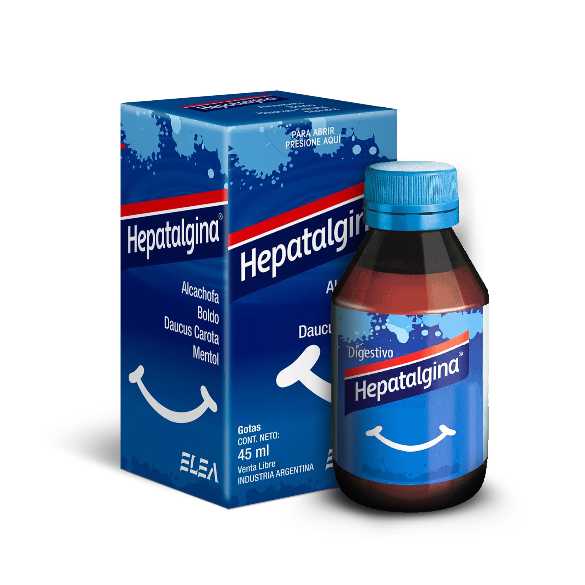 Hepatalgina Natural After-Food Digestive With Artichoke, Boldo, Daucus ...