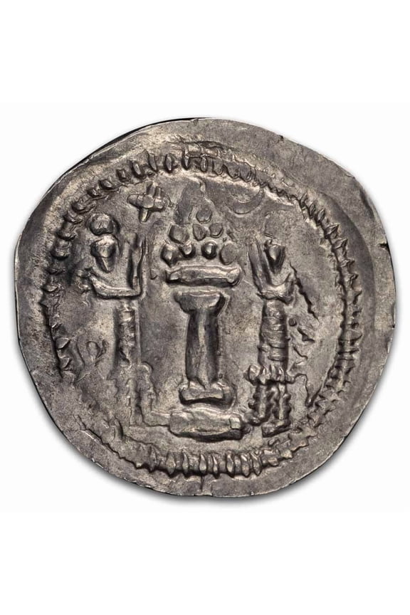 Hephthalites (White Huns) Silver AR Drachm (457-484 AD) VG-XF