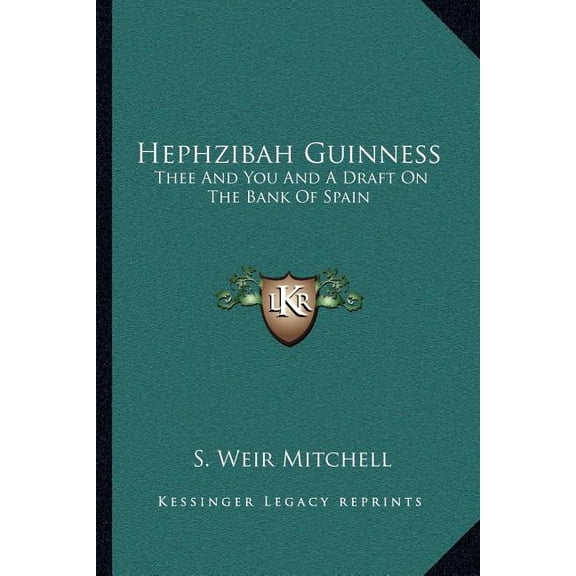 Hephzibah Guinness : Thee And You And A Draft On The Bank Of Spain (Paperback)
