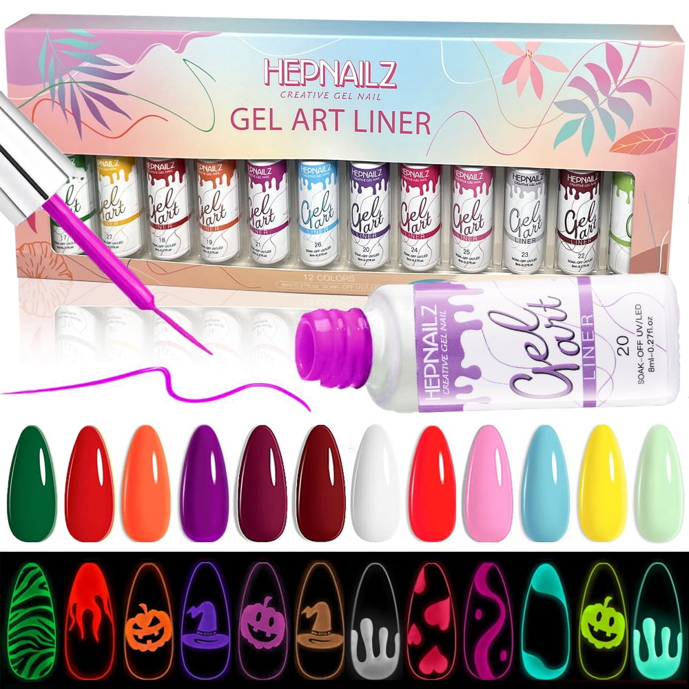 Amazon.com : Saviland 48 Colors Nail Art Gel Paint Kit - 63Pcs Solid Gel  Nail Polish Kit with Nail Art Painting Gel and 15pcs Gel Nail Art Brushes  for Nail Art Design