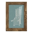 thumbnail image 1 of Hepplewhite Desk & Bookcase II - Framed Print w/glass - Walnut, 1 of 8