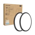 thumbnail image 1 of HOVMAP Ceiling Light, 2PACK LED Flush Mount Ceiling Light Fixture Black 24W 3000k/4500k/6000K Ceiling Light, Ultra Slim Flush Mount LED Ceiling Lamp, Led Lights for Bedroom, 2Pcs 9" Black 3CCT, 1 of 6